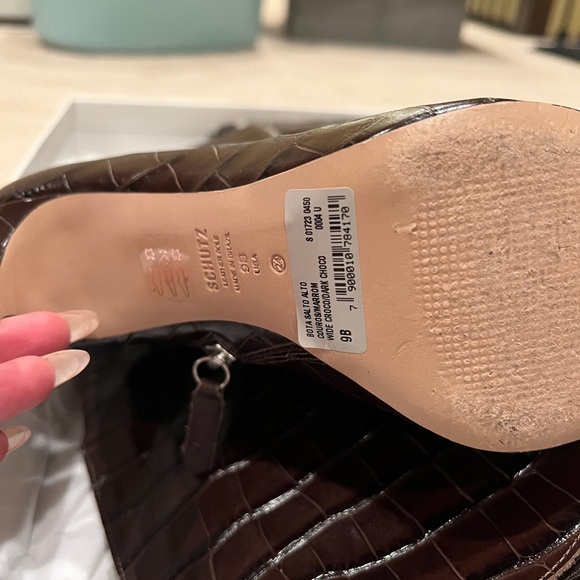 SCHUTZ Maryana Over the Knee Leather Boot Brown - Picture 6 of 6